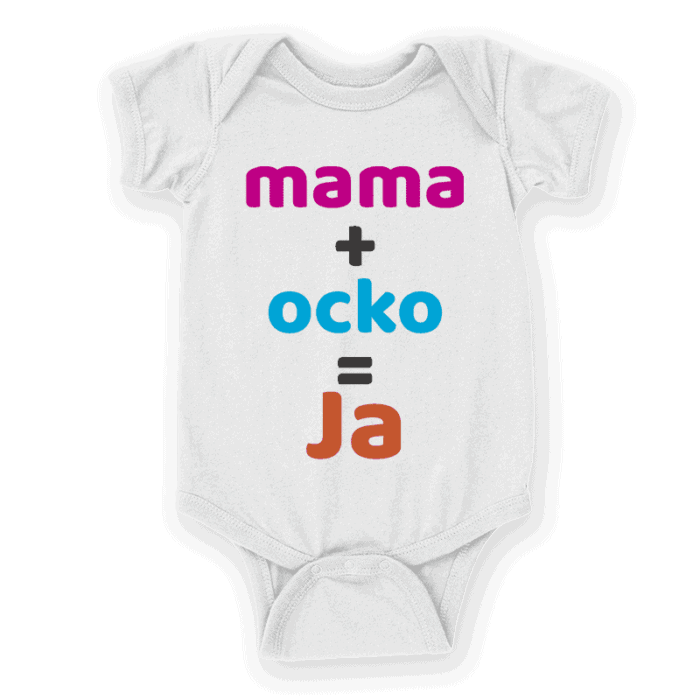 Dojcenske body pre chlapca aj pre dievc-mama+ocko=ja
