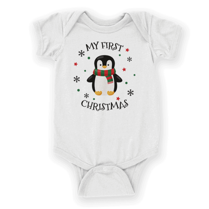 Detske body my first christmas s tucniakom