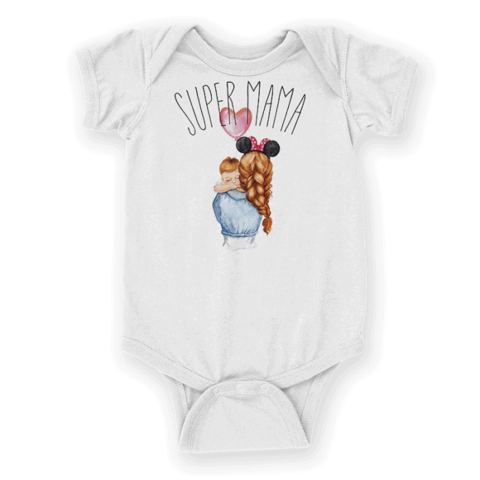 Detske body pre chlapca s balonom super mama