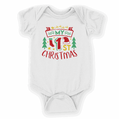 detske body s potlacou my first christmas s palicami